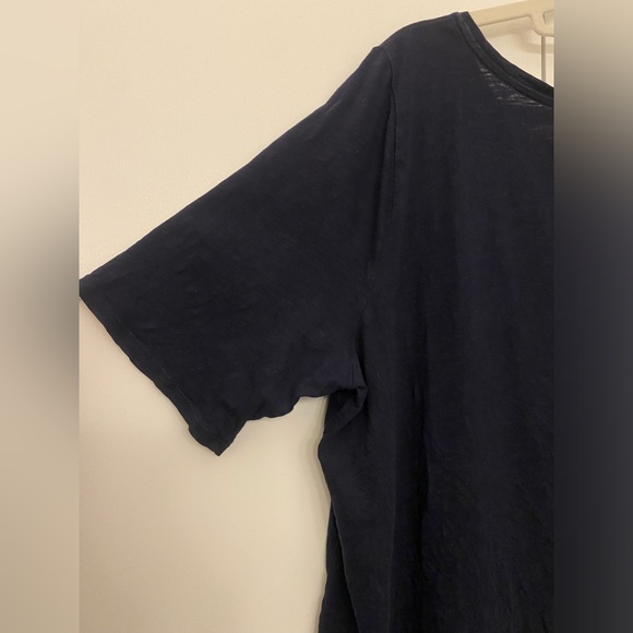 LOFT Vintage Soft Cotton Short Sleeve T Shirt, Navy Blue, size XXL - Picture 9 of 13